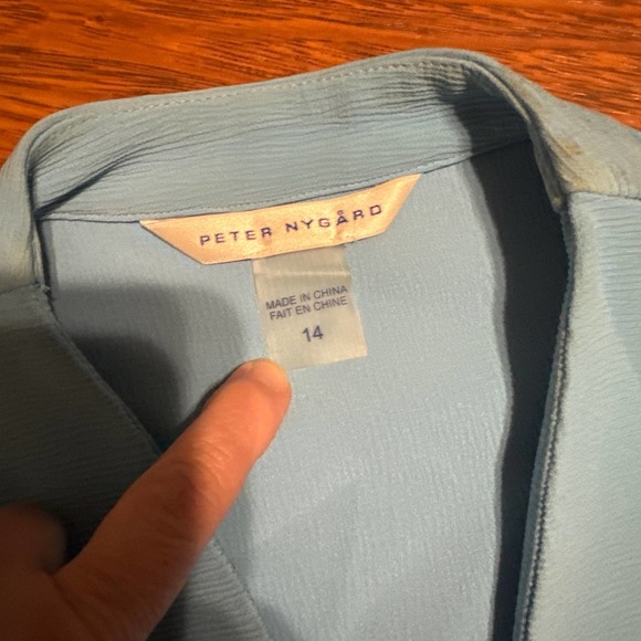 Blue suit jacket women’s size 14 - Picture 3 of 5